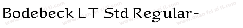 Bodebeck LT Std Regular字体转换